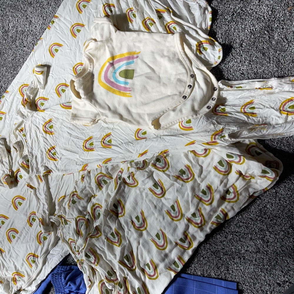 new Emerson and friends rainbow bundle of 5 soft bamboo fabric items